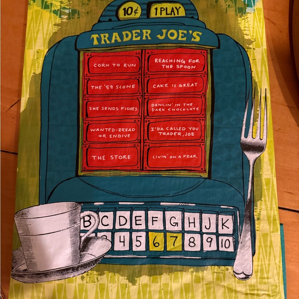 Trader Joe’s Jukebox reusable grocery bag - Picture 2 of 2